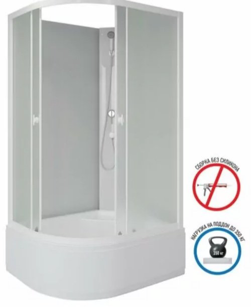 Душевая кабина KABINKA.KZ P100/80/40R/MT/BK (195х80 см), высокий поддон купить,NaN