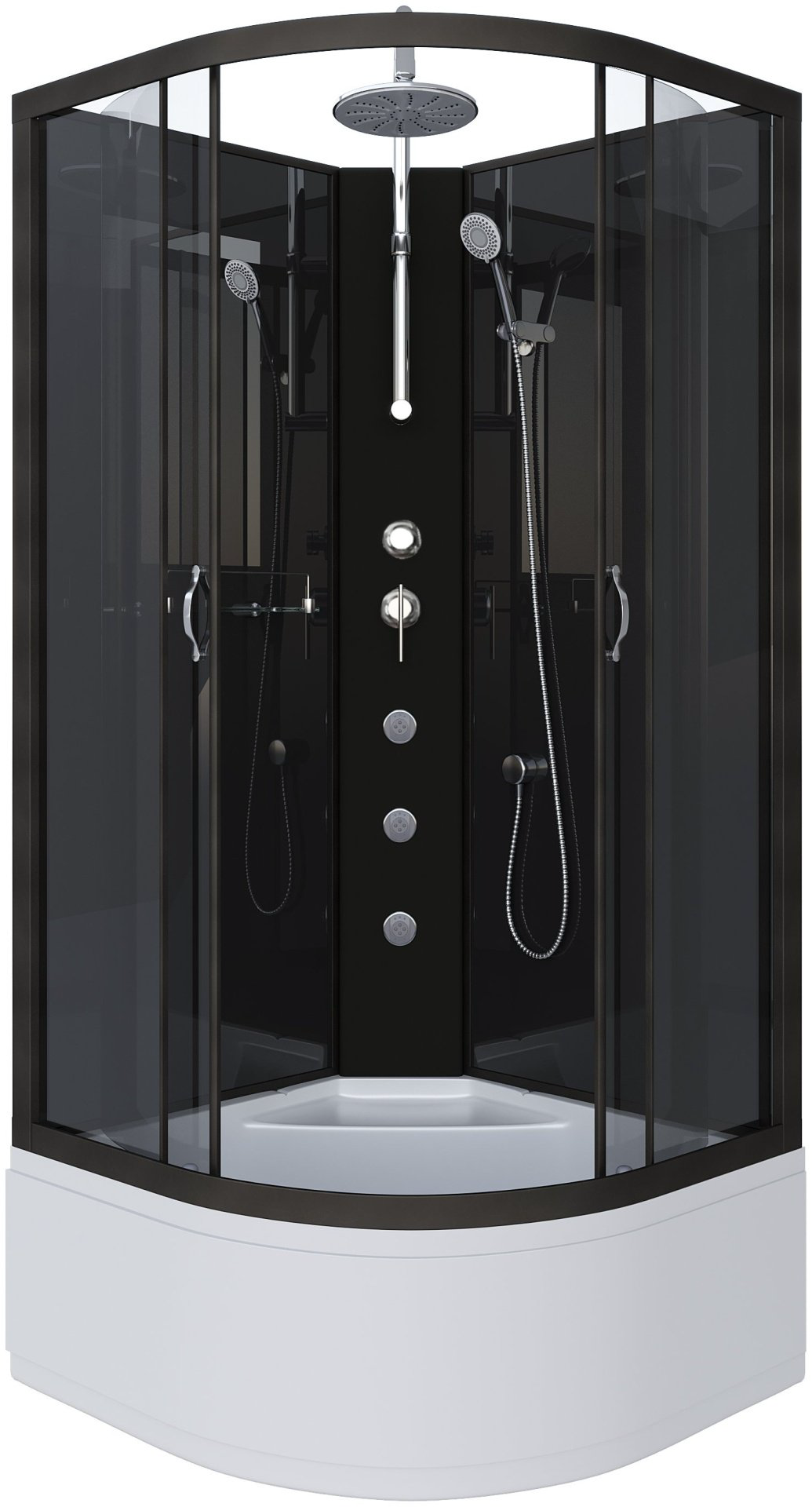Душевая кабина Niagara NG-6508-14BKTG (210 см х 90 см), высокий поддон купить,NaN
