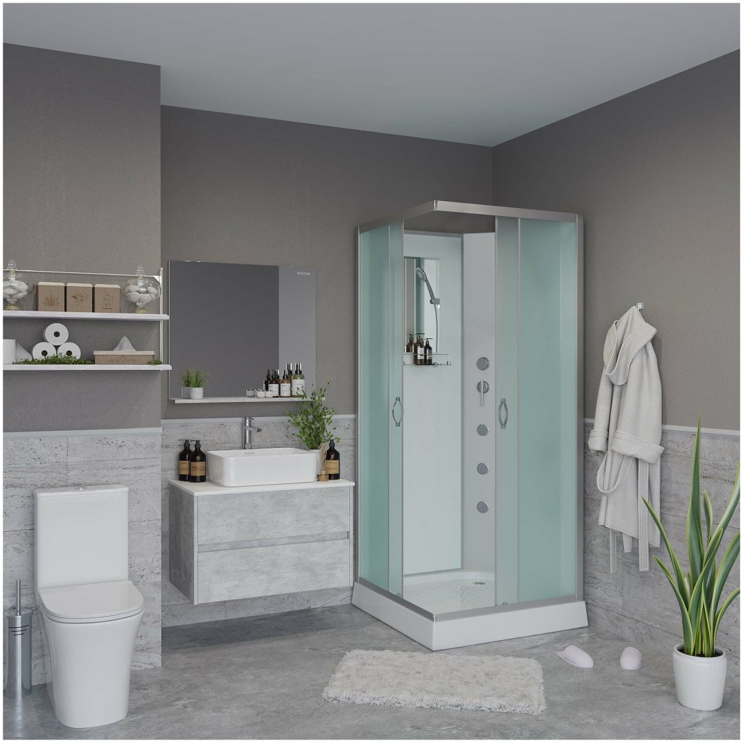 Душевая кабина Niagara NG-1101-14BKG (200 см х 90 см), низкий поддон купить,NaN