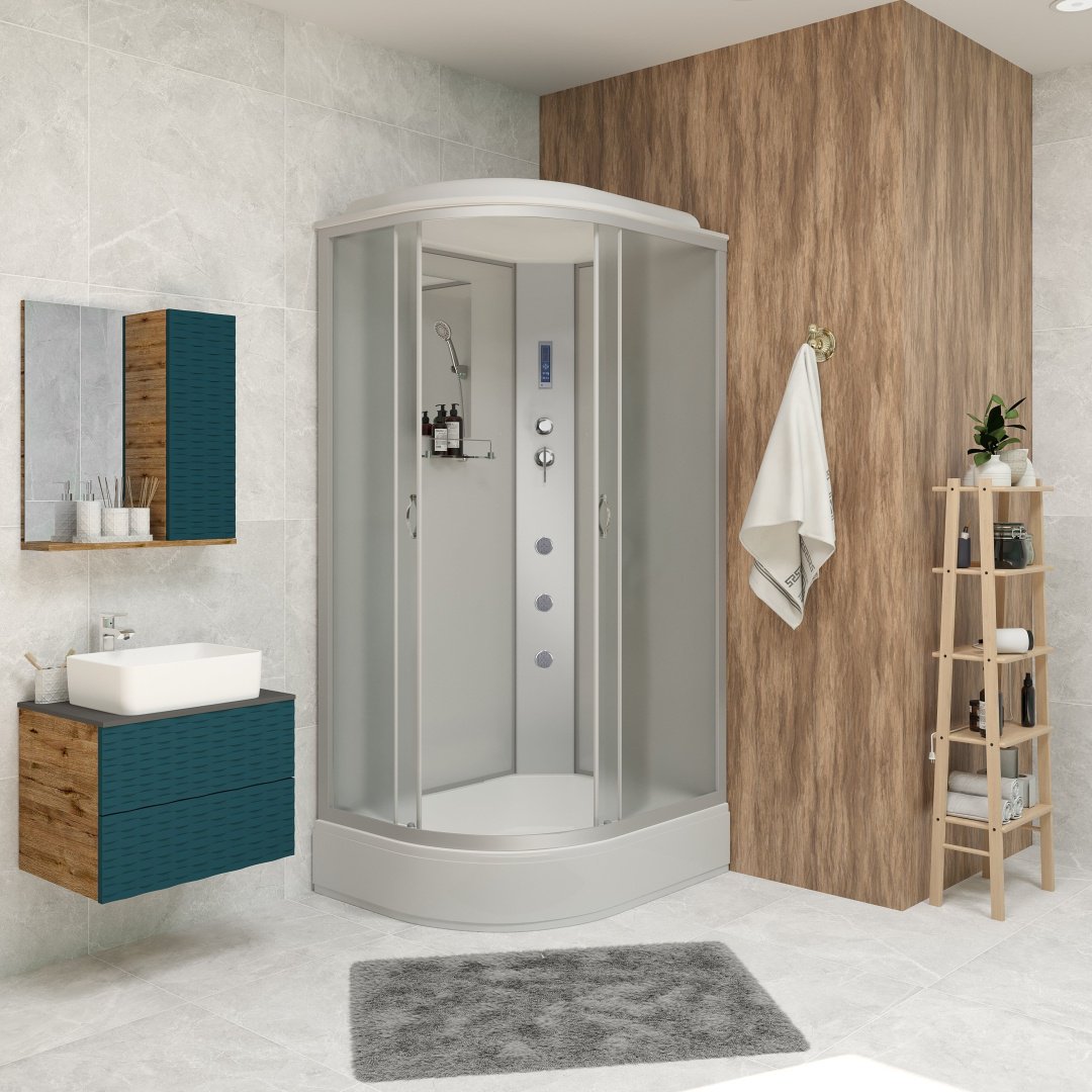 Душевая кабина Niagara NG-33974-14RF (215 см х 90 см), средний поддон