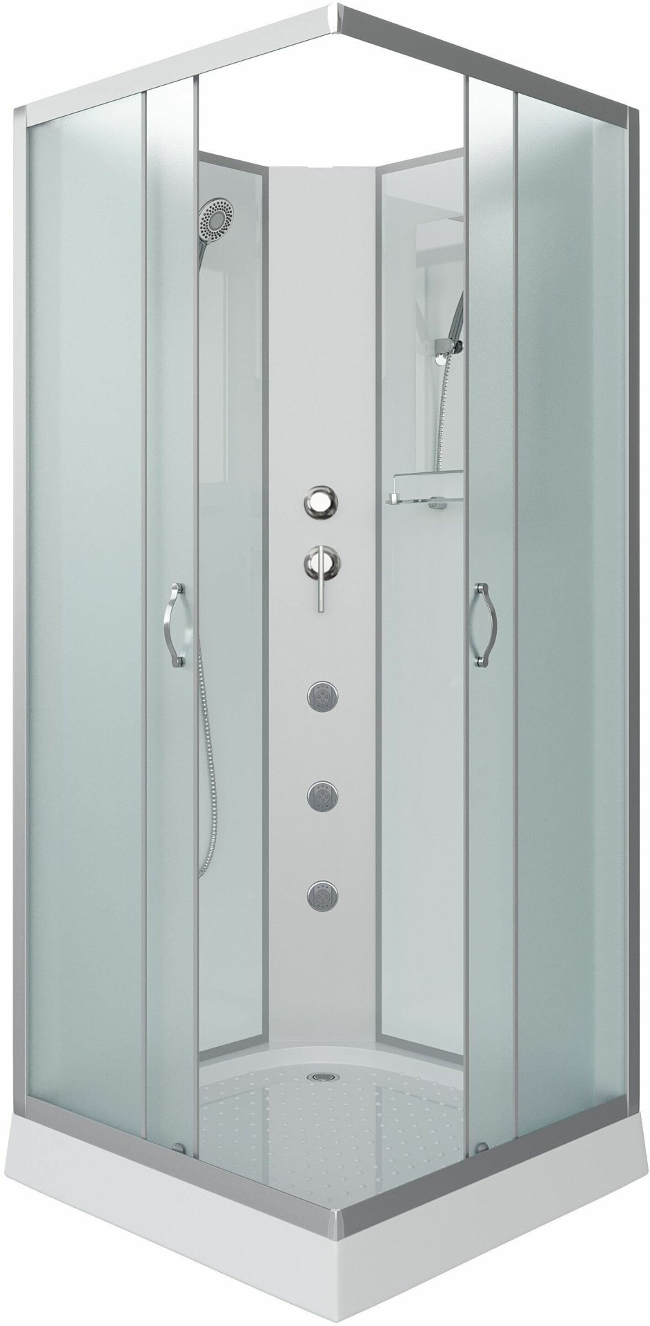 Душевая кабина Niagara NG-1101-14BKG (200 см х 90 см), низкий поддон купить,NaN