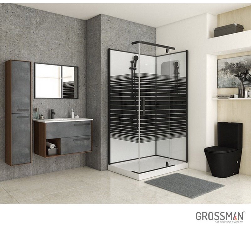 Душевая кабина Grossman GR272QR (205 см х 80 см), низкий поддон