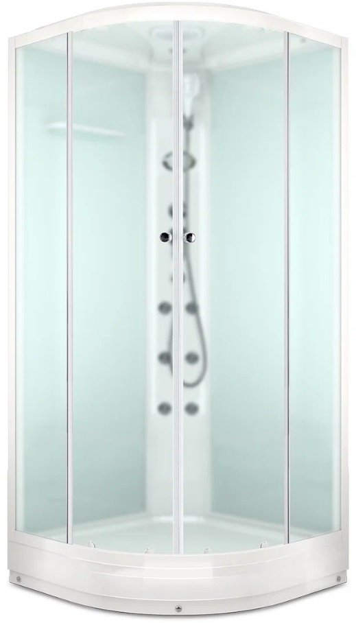 Душевая кабина Domani-Spa Delight Slim (88) (174 см х 80 см), низкий поддон (пульт, бел.стенки, тонир.стекла) купить,NaN
