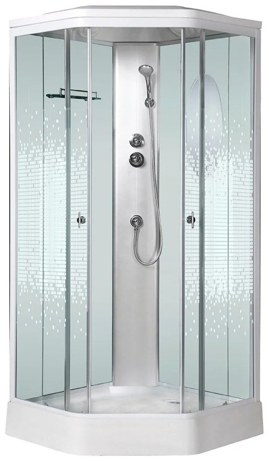 Душевая кабина Niagara NG-2306-01 (220 см х 90 см), низкий поддон