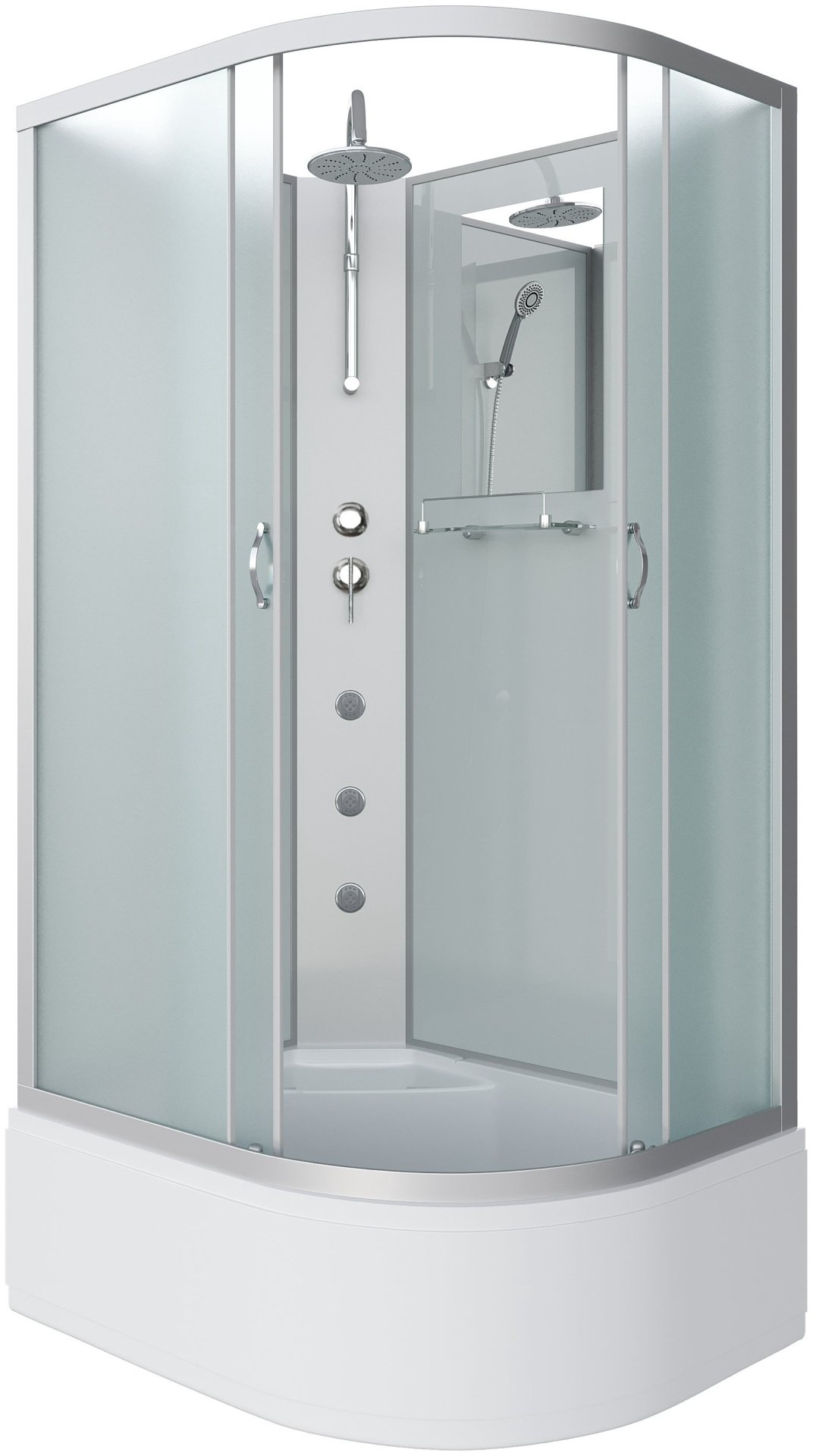 Душевая кабина Niagara NG-2310-14LBKTG (210 см х 120 см), высокий поддон купить,NaN