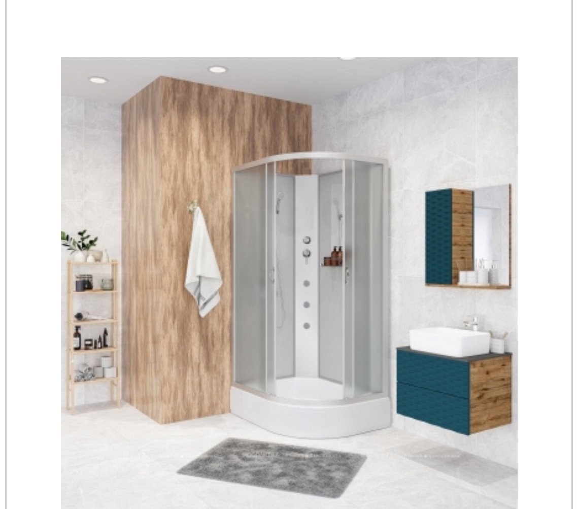 Душевая кабина KABINKA.KZ 339844LBKG (200 см х 90 см), средний поддон купить,NaN