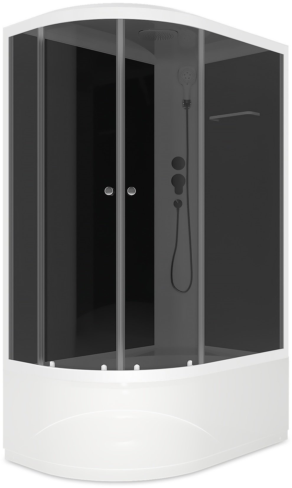Душевая кабина Domani-Spa Delight Slim DS01DS128RHBT00 (218х120 см), высокий поддон купить,NaN
