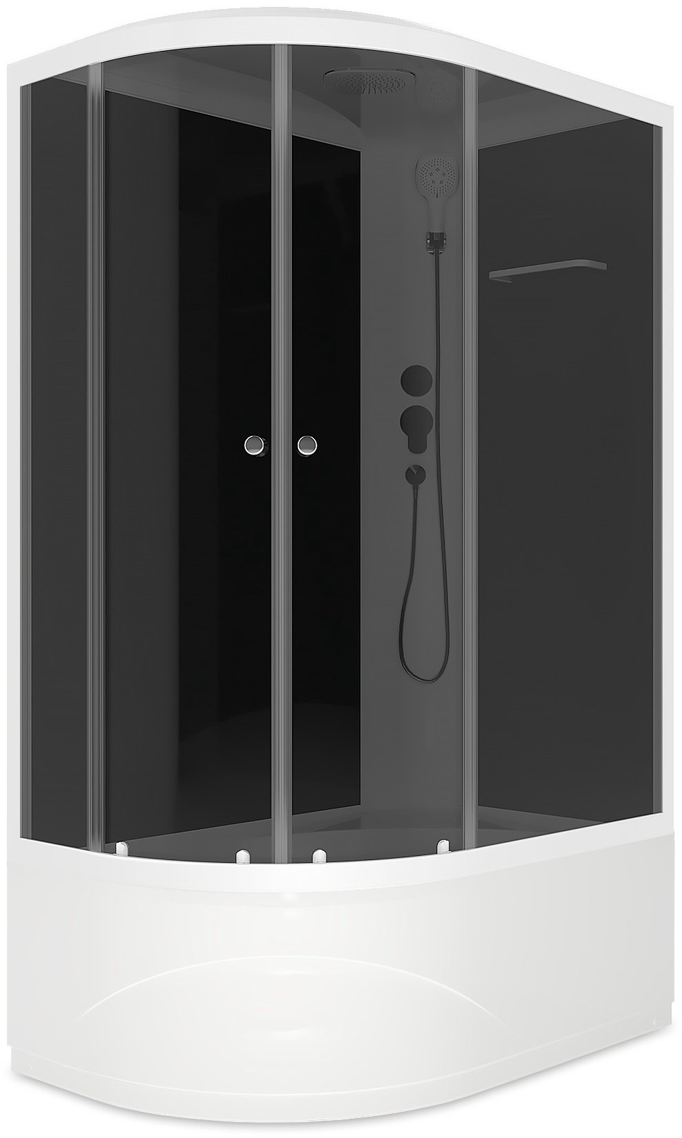 Душевая кабина Domani-Spa Delight Slim DS01DS128RHBT00 (218х120 см), высокий поддон купить,NaN