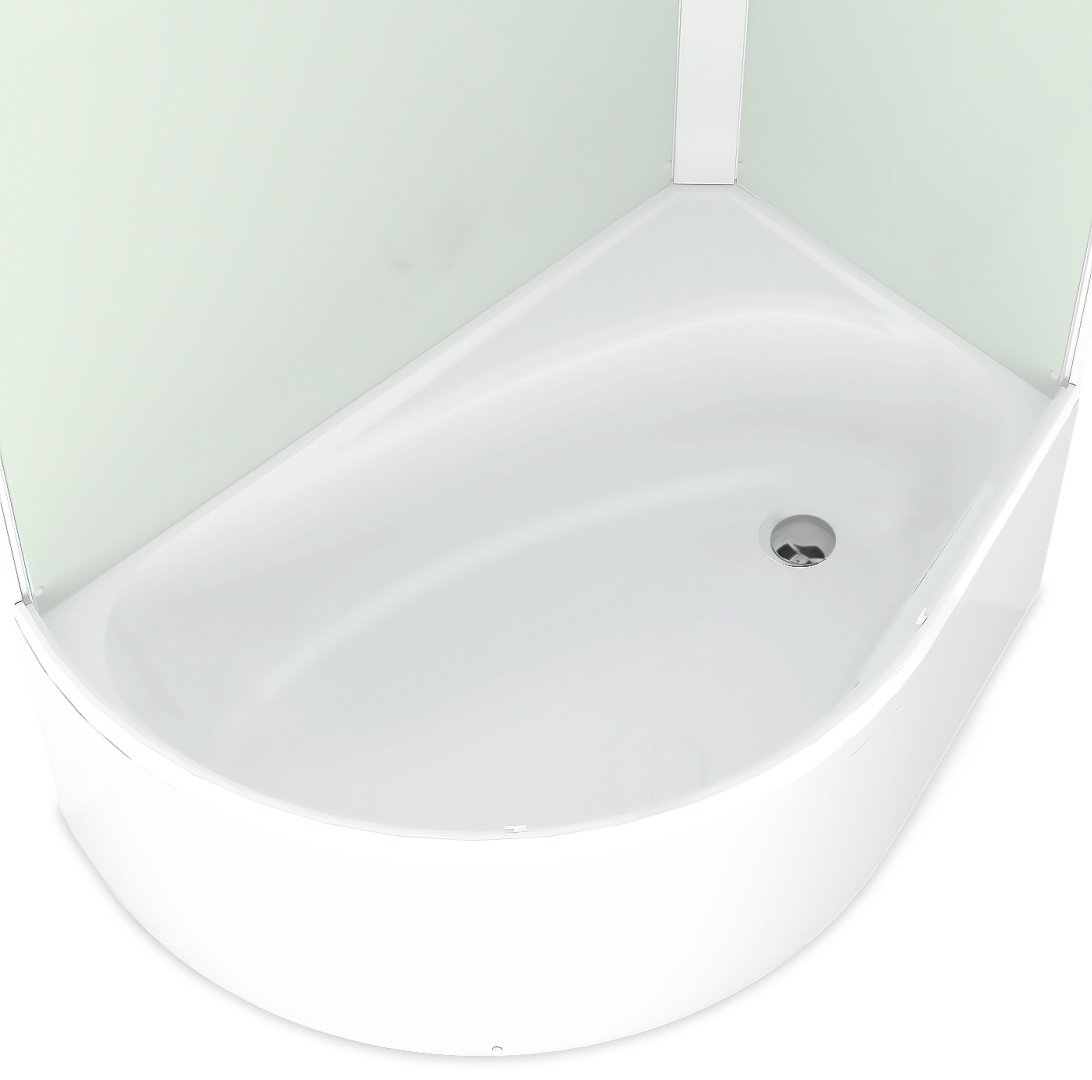 Душевая кабина KABINKA.KZ LUX HIGH WHITE (218х120 см), высокий поддон