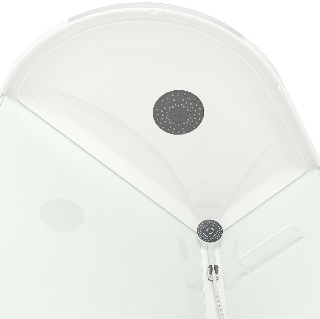 Душевая кабина KABINKA.KZ LUX HIGH WHITE (218х120 см), высокий поддон