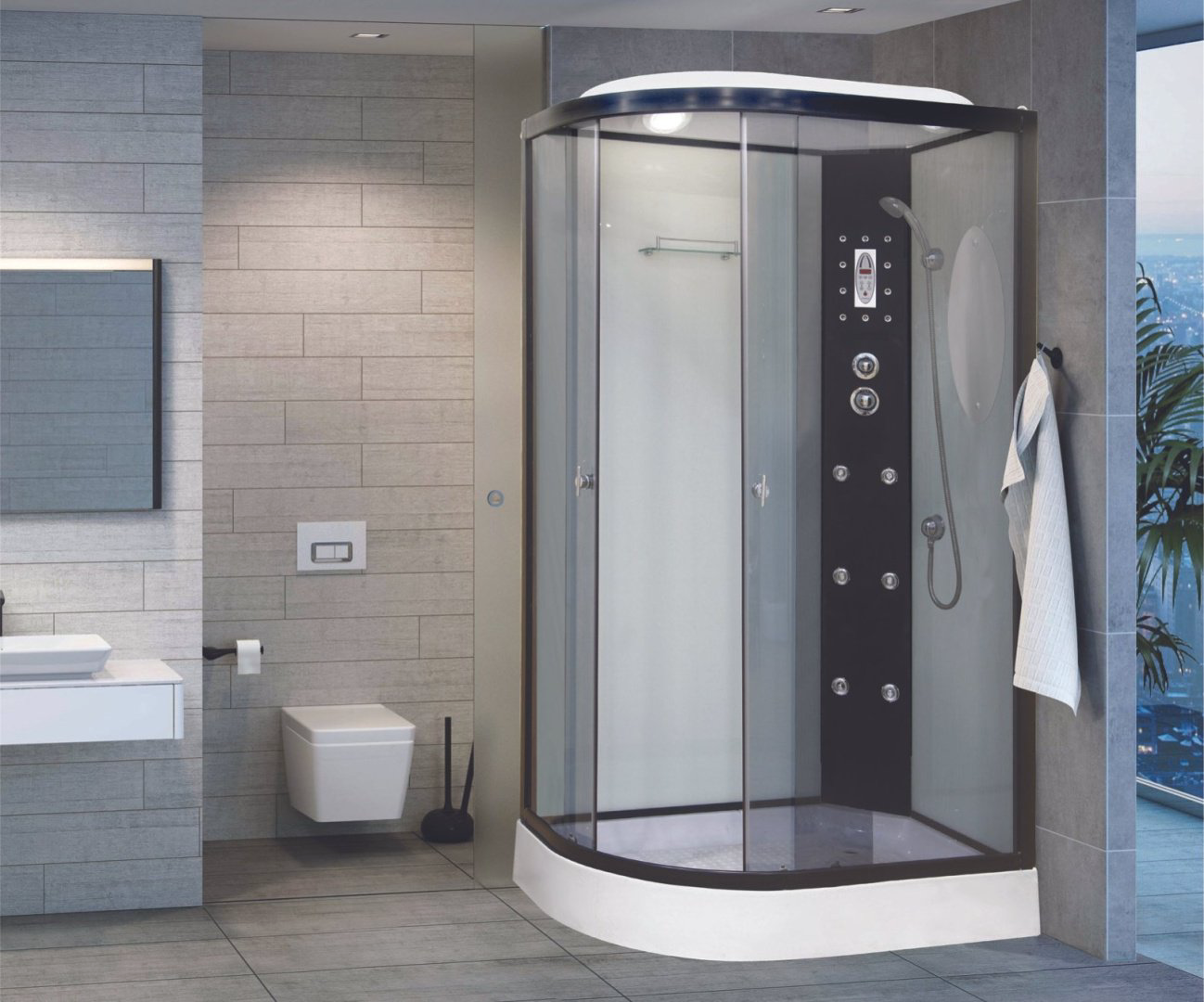 Душевая кабина Niagara NG-1903-01R (220 см х 120 см), низкий поддон купить,NaN