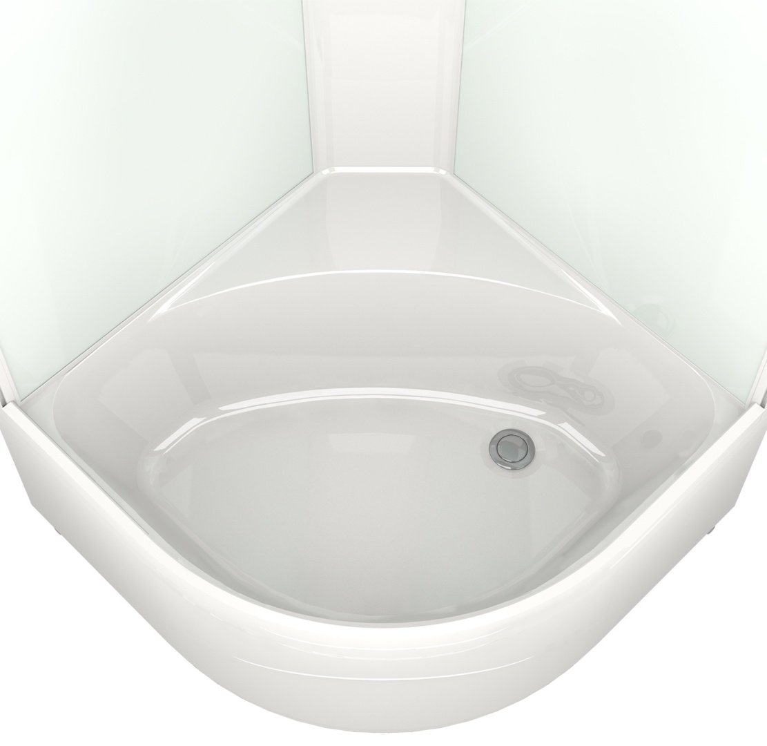 Душевая кабина KABINKA.KZ Delight Slim 99 (218х90 см), высокий поддон