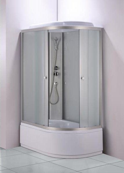 Душевая кабина KABINKA.KZ 720L (215 см х 80 см), (БЕЗ пульта, белые стенки, матовые стекла, высокий поддон) купить,NaN