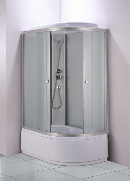 Душевая кабина KABINKA.KZ 720L (215 см х 80 см), (БЕЗ пульта, белые стенки, матовые стекла, высокий поддон) купить,NaN