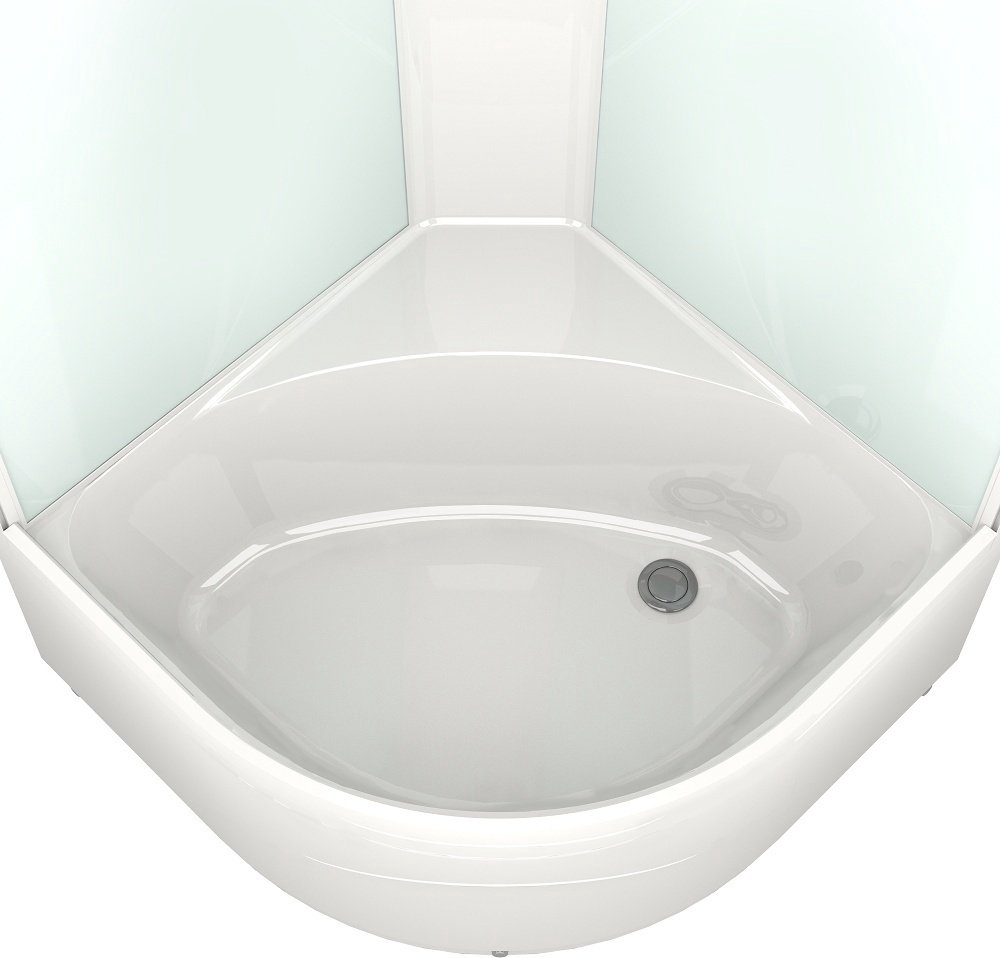 Душевая кабина KABINKA.KZ Delight Slim 88 80х80 см, высокий поддон, белая купить,NaN