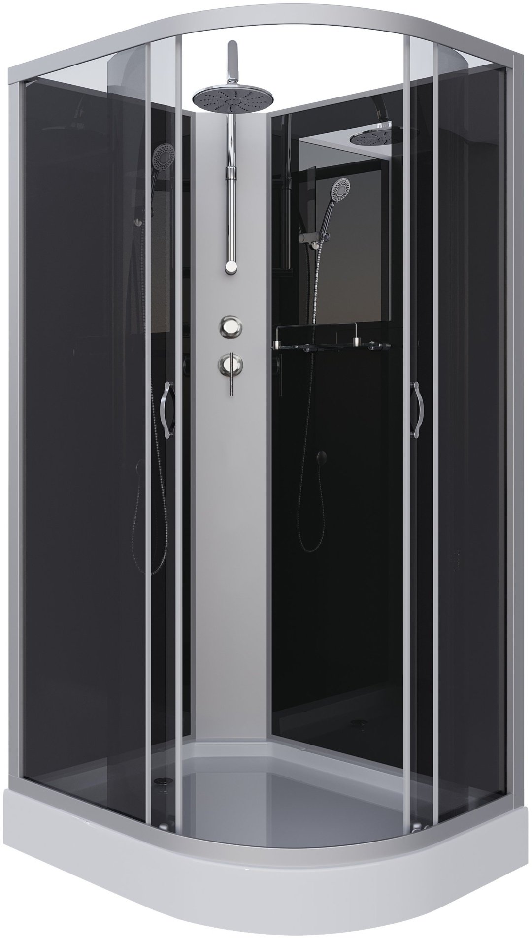 Душевая кабина Niagara NG-3512-14LBKT (215 см х 120 см), низкий поддон купить,NaN