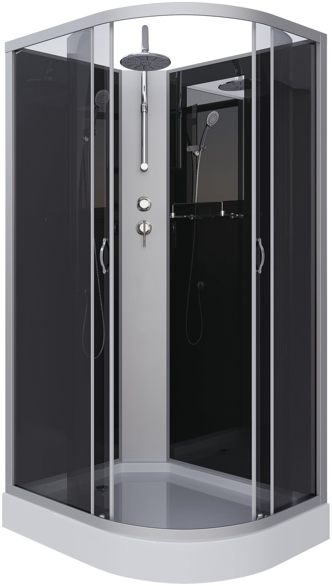 Душевая кабина Niagara NG-3512-14LBKT (215 см х 120 см), низкий поддон купить,NaN