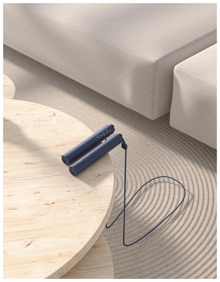 Скакалка Xiaomi Умная скакалка Xiaomi Smart Jump Rope черная умная 300 см синий
