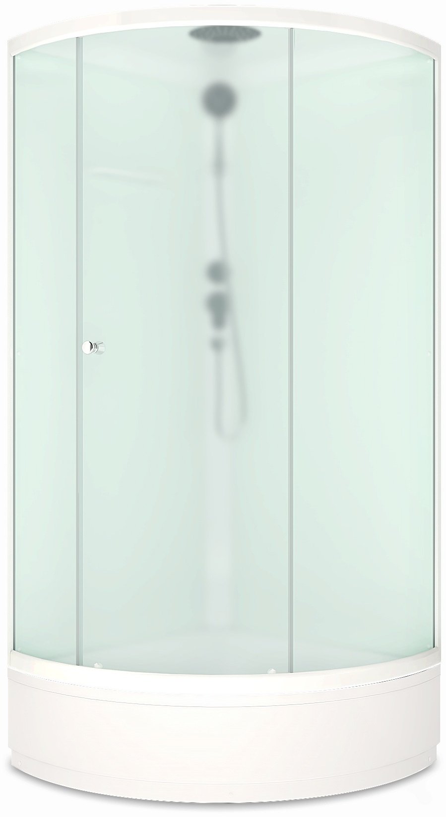 Душевая кабина KABINKA.KZ LUX Simple (2180х90 см), средний поддон