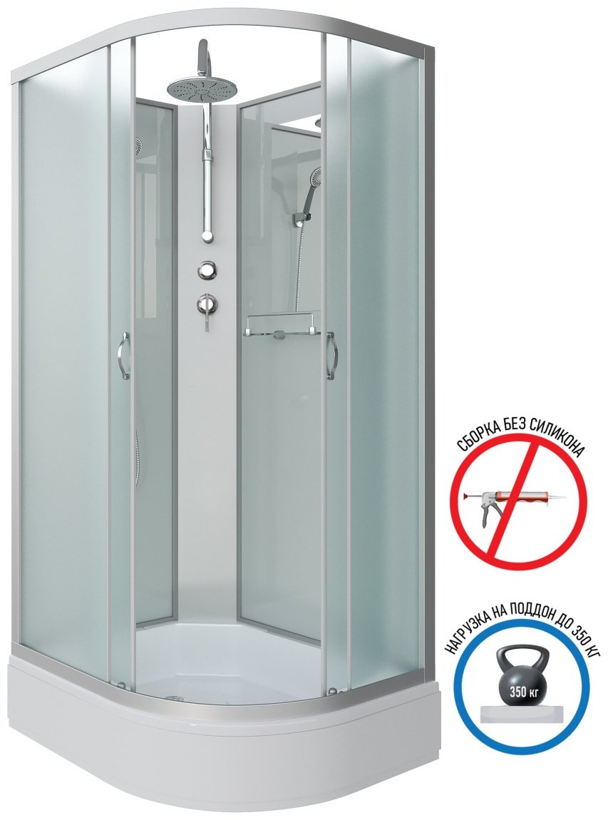 Душевая кабина Niagara NG-33094-14LBKT (215 см х 100 см), средний поддон купить,NaN