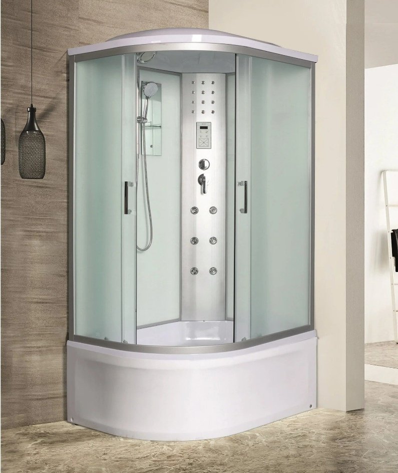 Душевая кабина KABINKA.KZ DUNAY XL 110/80/44 MT R (230 см х 110 см), высокий поддон