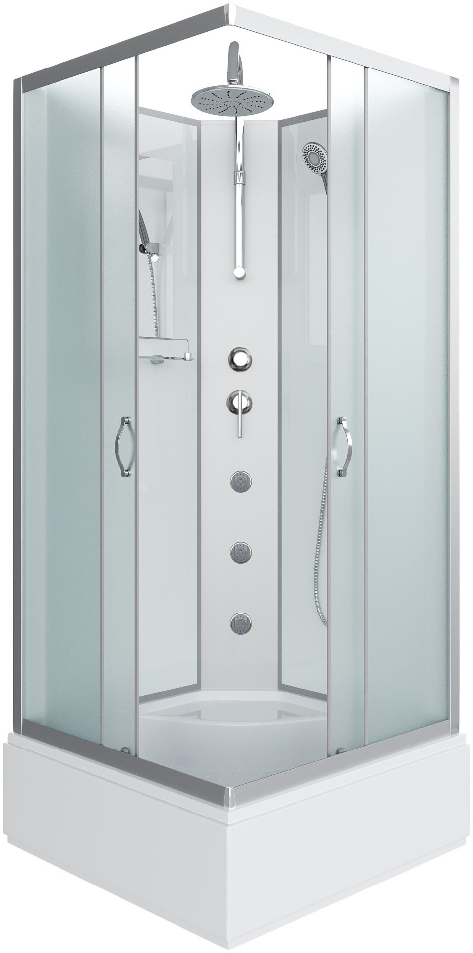Душевая кабина Niagara NG-1108-14BKTG (210 см х 90 см), средний поддон