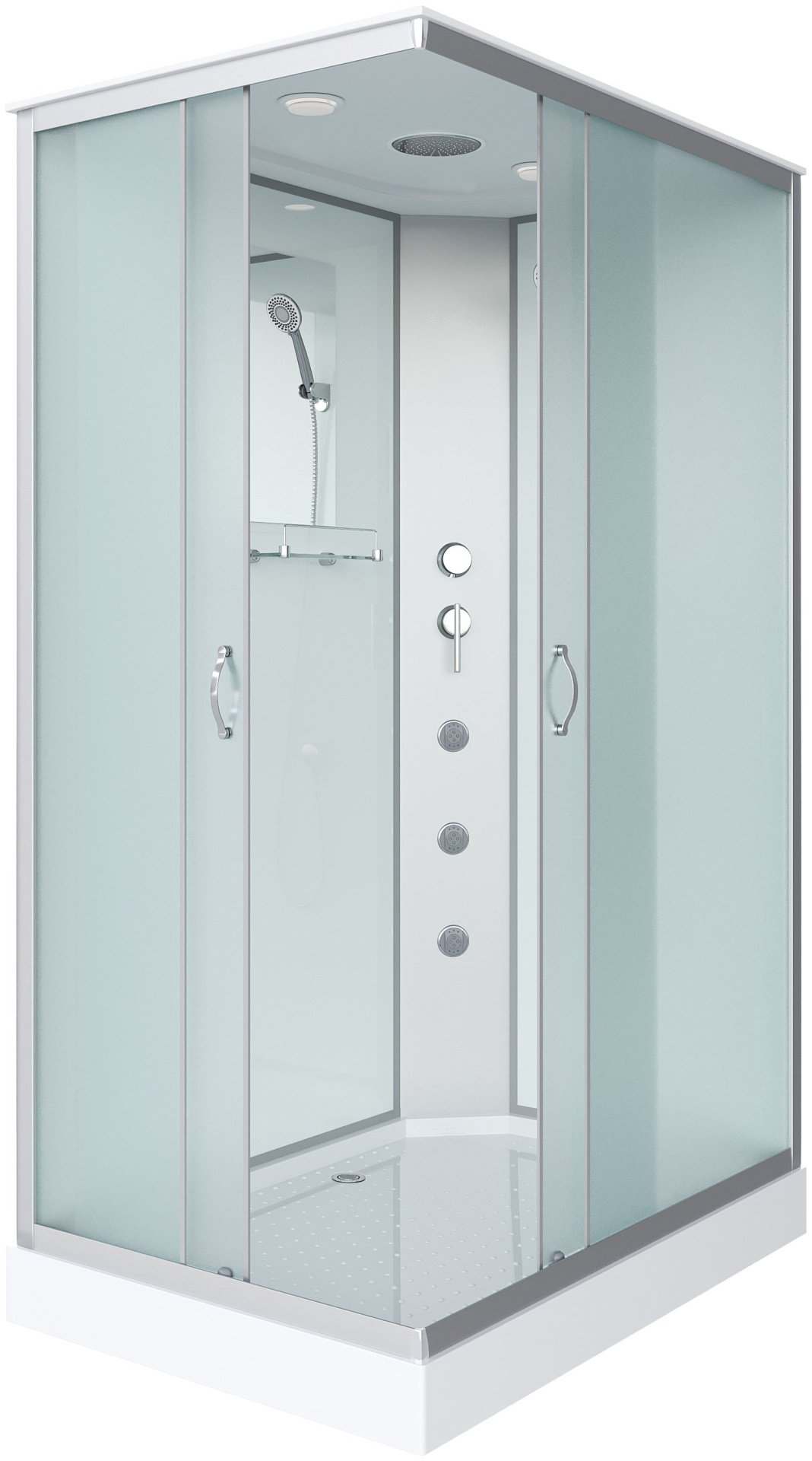 Душевая кабина Niagara NG-43185-14QG (215 см х 110 см), низкий поддон купить,NaN