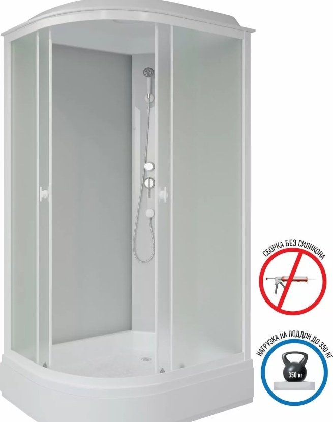 Душевая кабина KABINKA.KZ P110/80/26R/MT (215х110 см), средний поддон