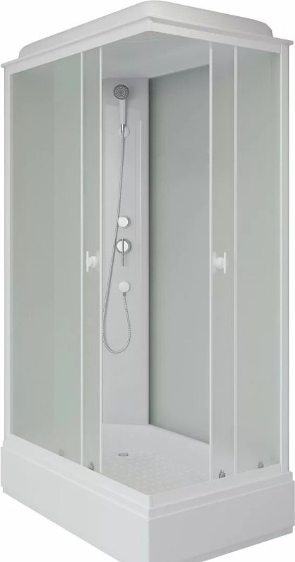 Душевая кабина KABINKA.KZ P110/80/26Q/MT/BK (195х110 см), средний поддон