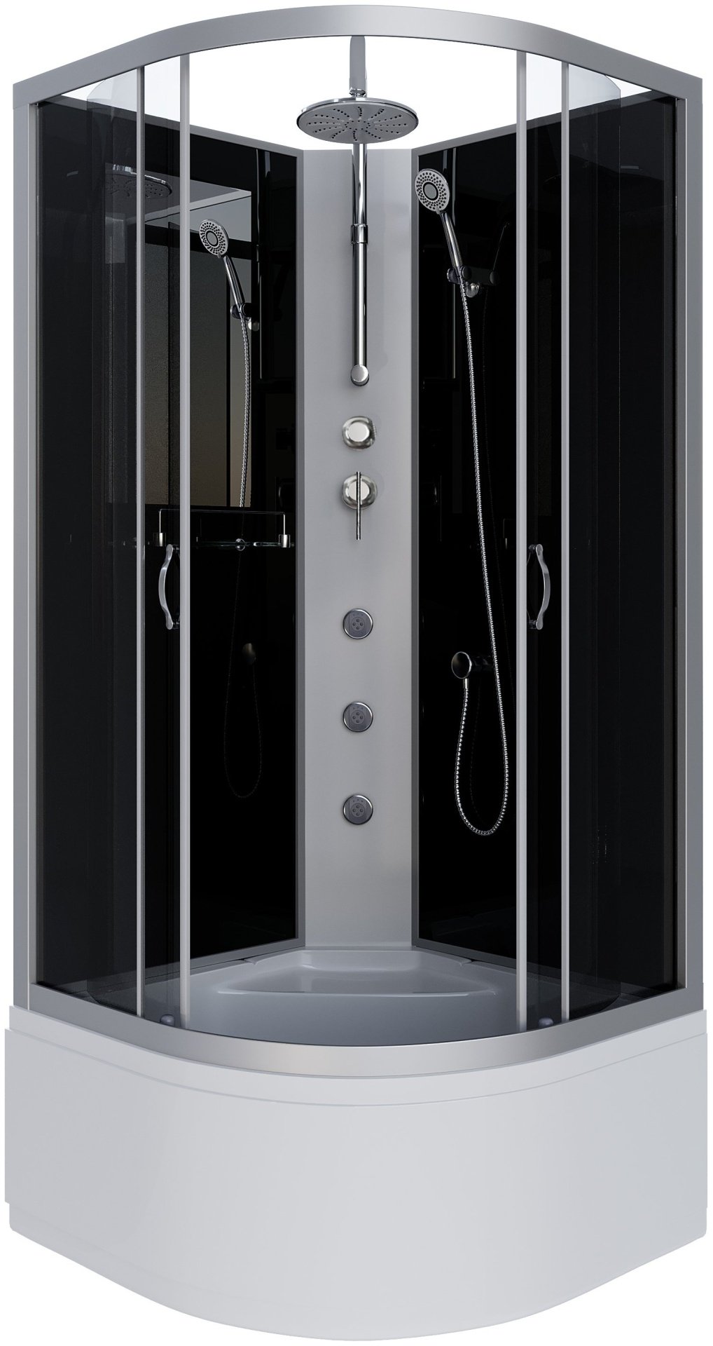Душевая кабина Niagara NG-2509-14BKTG (210 см х 100), высокий поддон