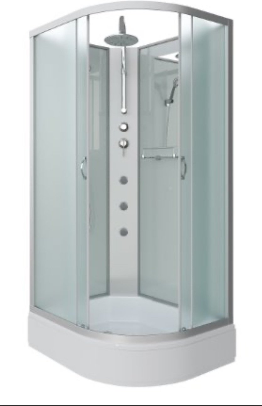 Душевая кабина KABINKA.KZ NG-33974-14LBKTG (215 см х 90 см), средний поддон