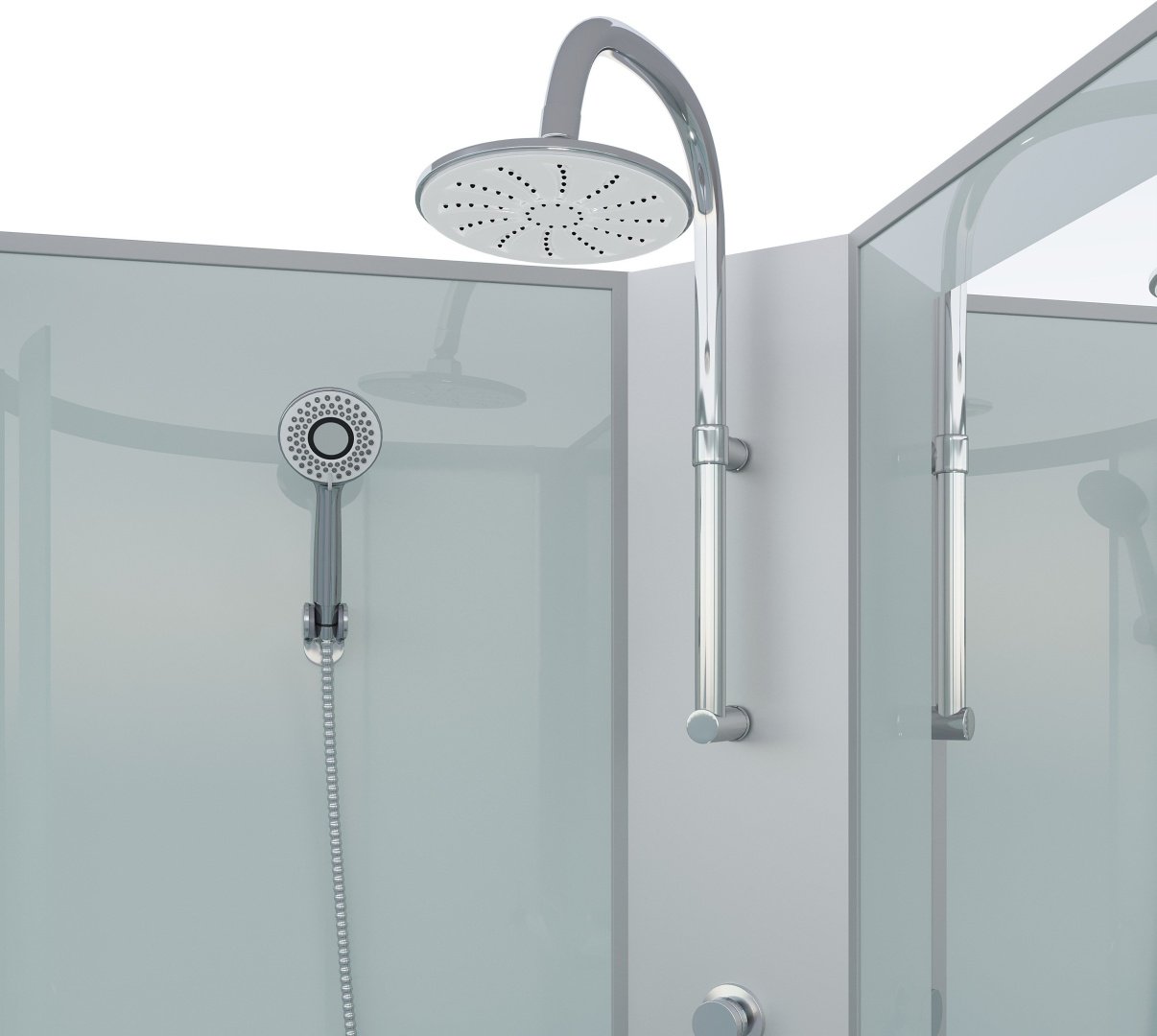 Душевая кабина Niagara NG-2509-14BKTG (210 см х 100), высокий поддон