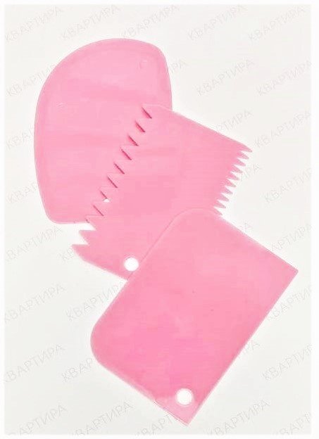KVARTIRA шпатель кондитерский SetPink 3 шт купить,NaN