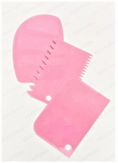 KVARTIRA шпатель кондитерский SetPink 3 шт купить,NaN
