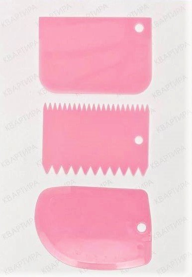 KVARTIRA шпатель кондитерский SetPink 3 шт купить,NaN