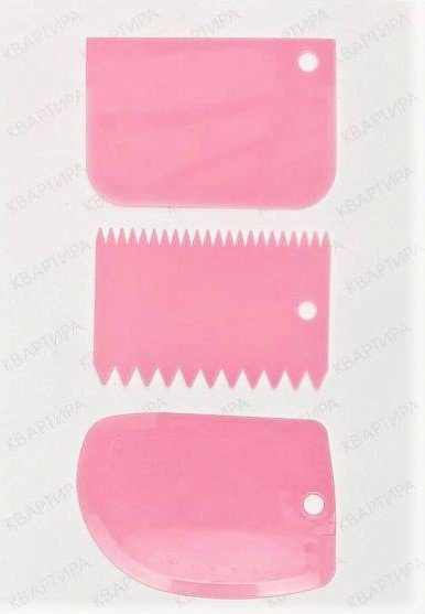 KVARTIRA шпатель кондитерский SetPink 3 шт купить,NaN