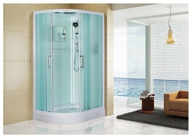 Душевая кабина ESBANO ES-L 115 СR (210 см х 115 см), низкий поддон купить,NaN
