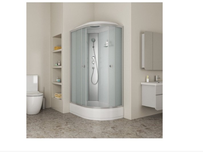 Душевая кабина Niagara Eco E120/80/26L/MT (215х120 см), средний поддон