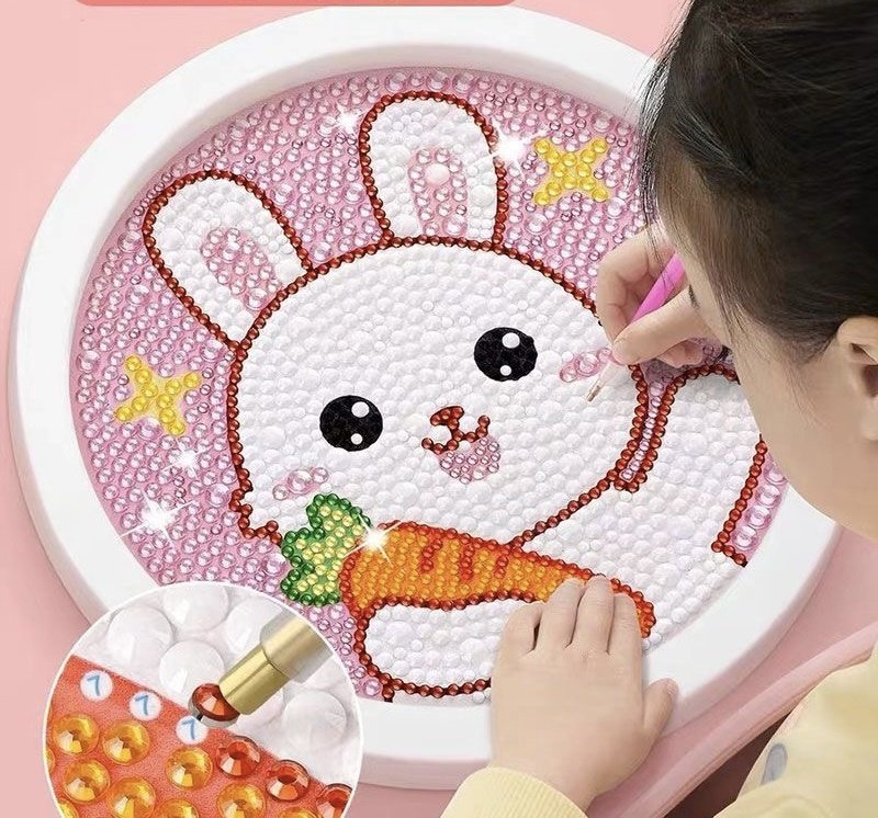 Алмазная мозаика Зайчик 970394 20 см x 20 см