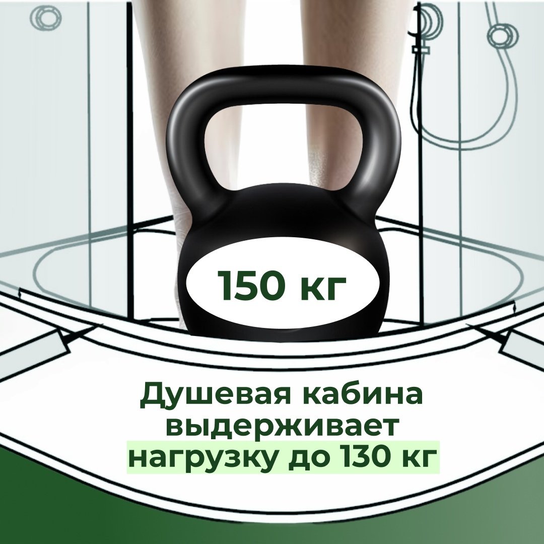 Душевая кабина KABINKA.KZ DUNAY XL 120/90/44 MT L (230 см х 90 см), высокий поддон купить,NaN
