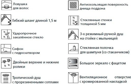 Душевая кабина ESBANO ES-L 115 СR (210 см х 115 см), низкий поддон купить,NaN