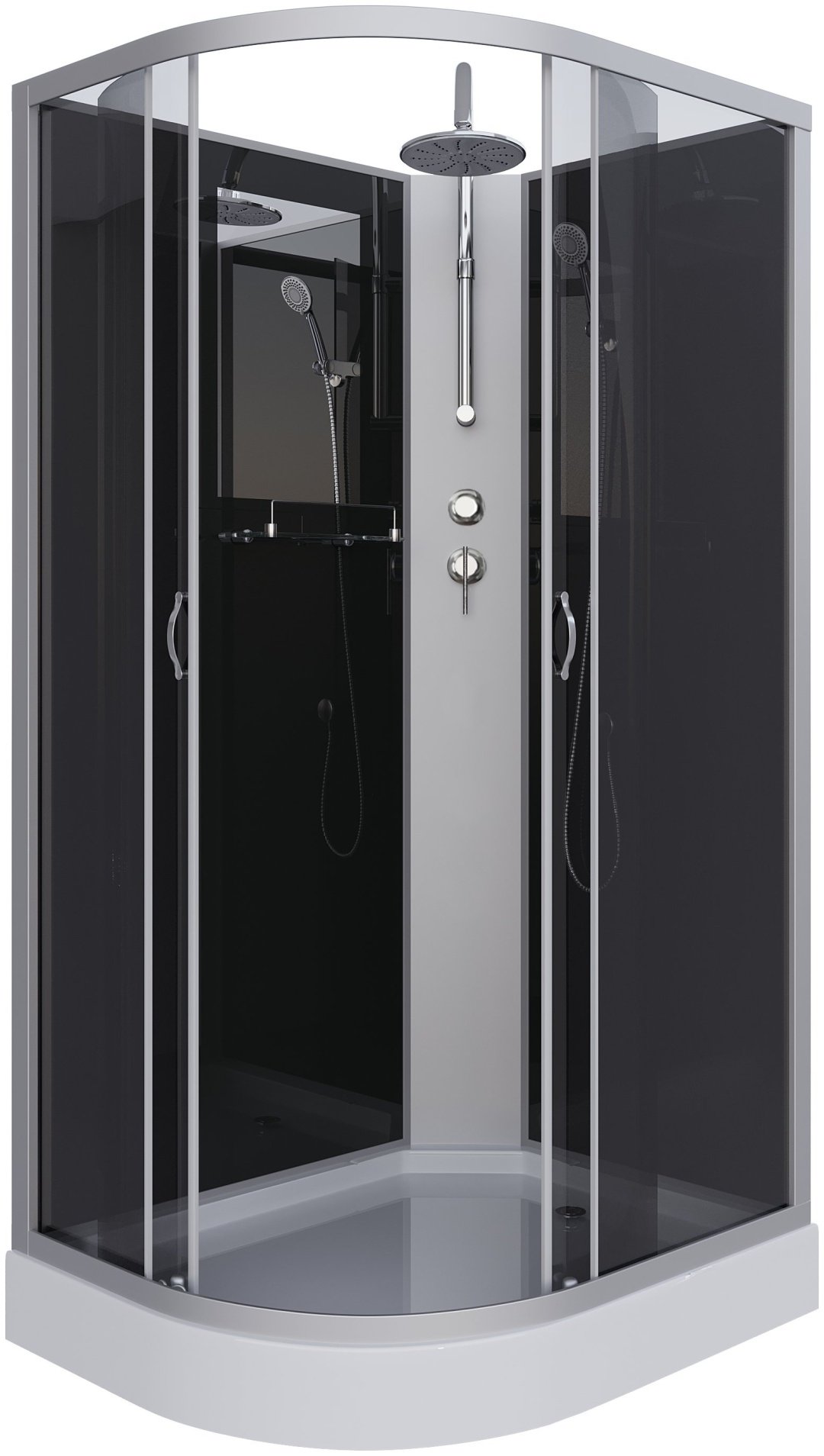 Душевая кабина Niagara NG-3512-14RBKT (215 см х 120 см), низкий поддон купить,NaN