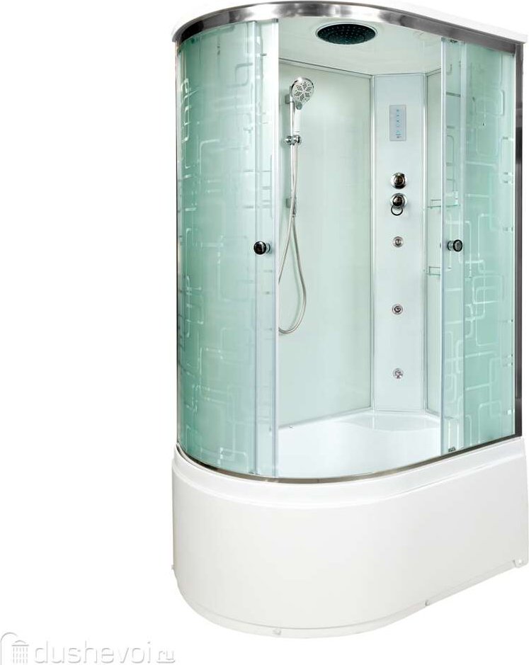 Душевая кабина KABINKA.KZ EM4511RGM+EL (220х110 см), высокий поддон купить,NaN