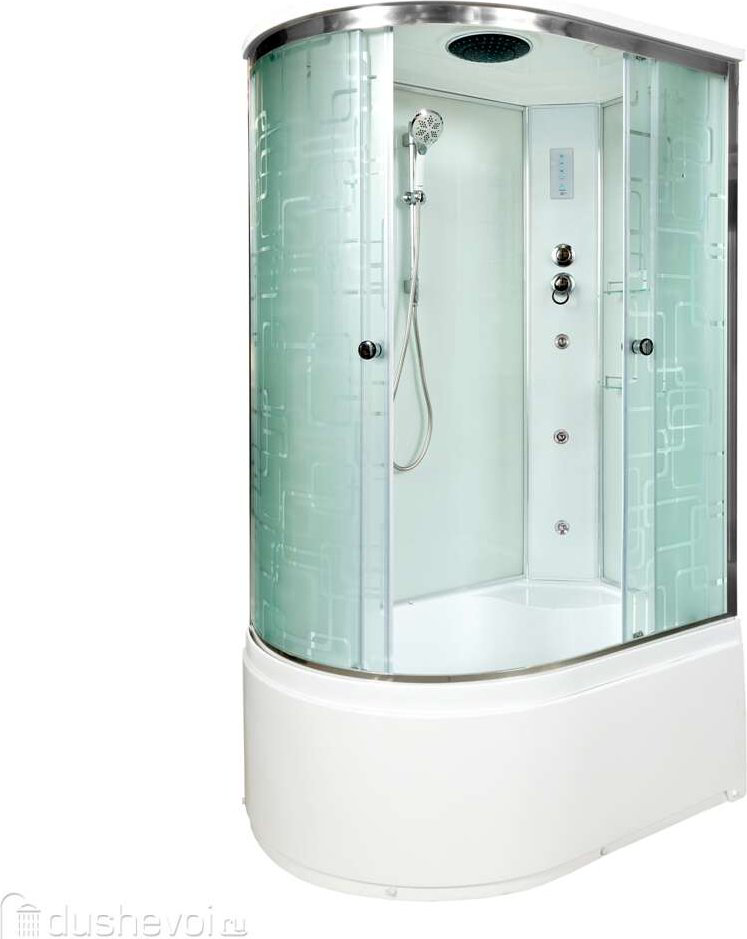 Душевая кабина KABINKA.KZ EM4511RGM+EL (220х110 см), высокий поддон купить,NaN