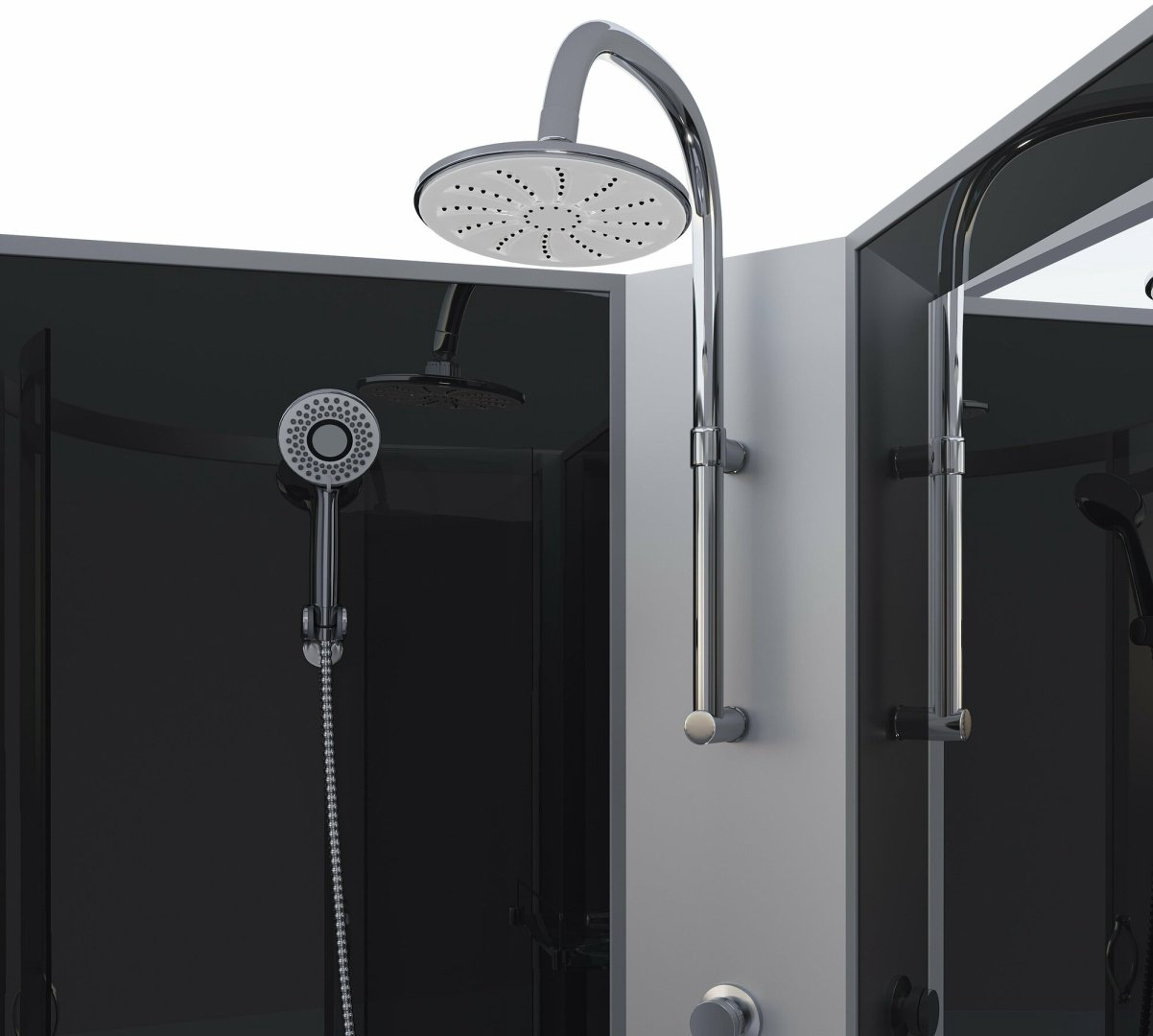 Душевая кабина Niagara NG-2509-14BKT (210 см х 100 см), высокий поддон купить,NaN
