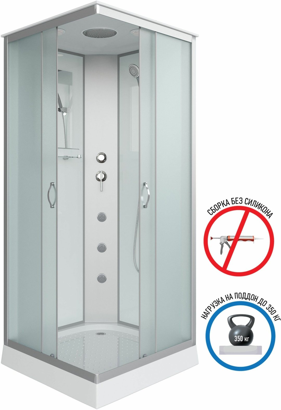 Душевая кабина Niagara NG-1101-14G (215 см х 90 см), низкий поддон купить,NaN