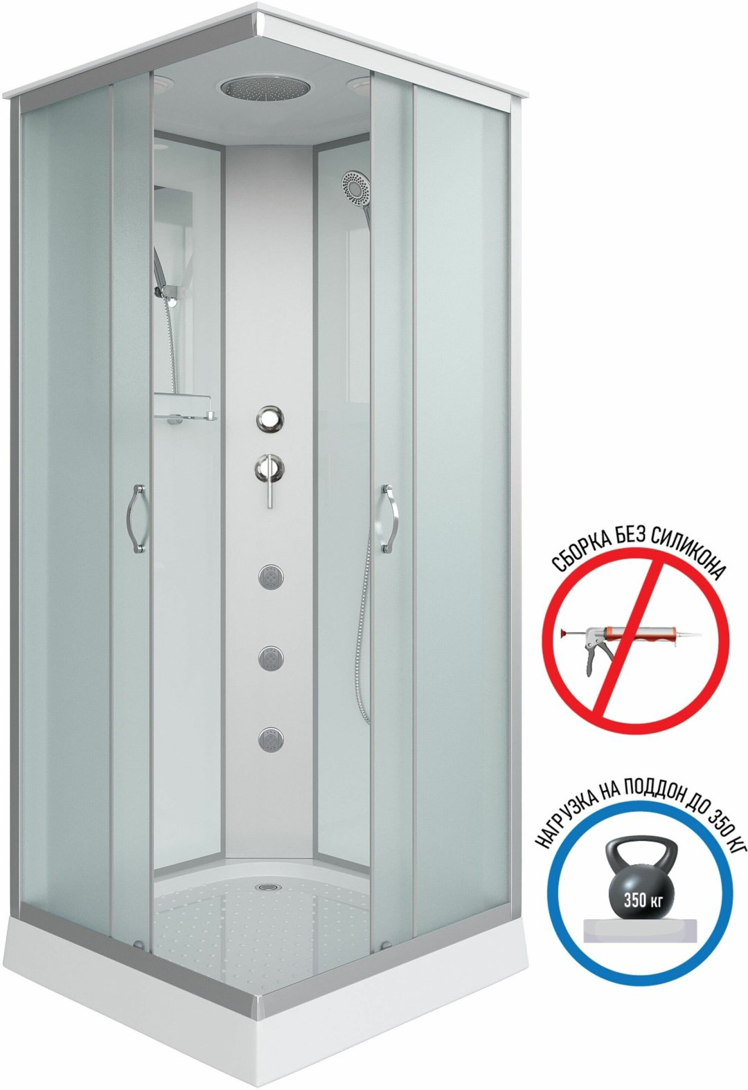 Душевая кабина Niagara NG-1101-14G (215 см х 90 см), низкий поддон купить,NaN