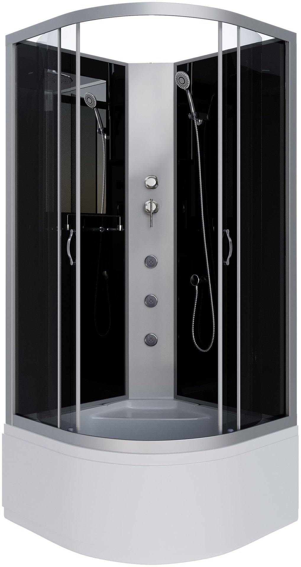 Душевая кабина Niagara NG-2509-14BKG (200 см х 100 см), высокий поддон купить,NaN