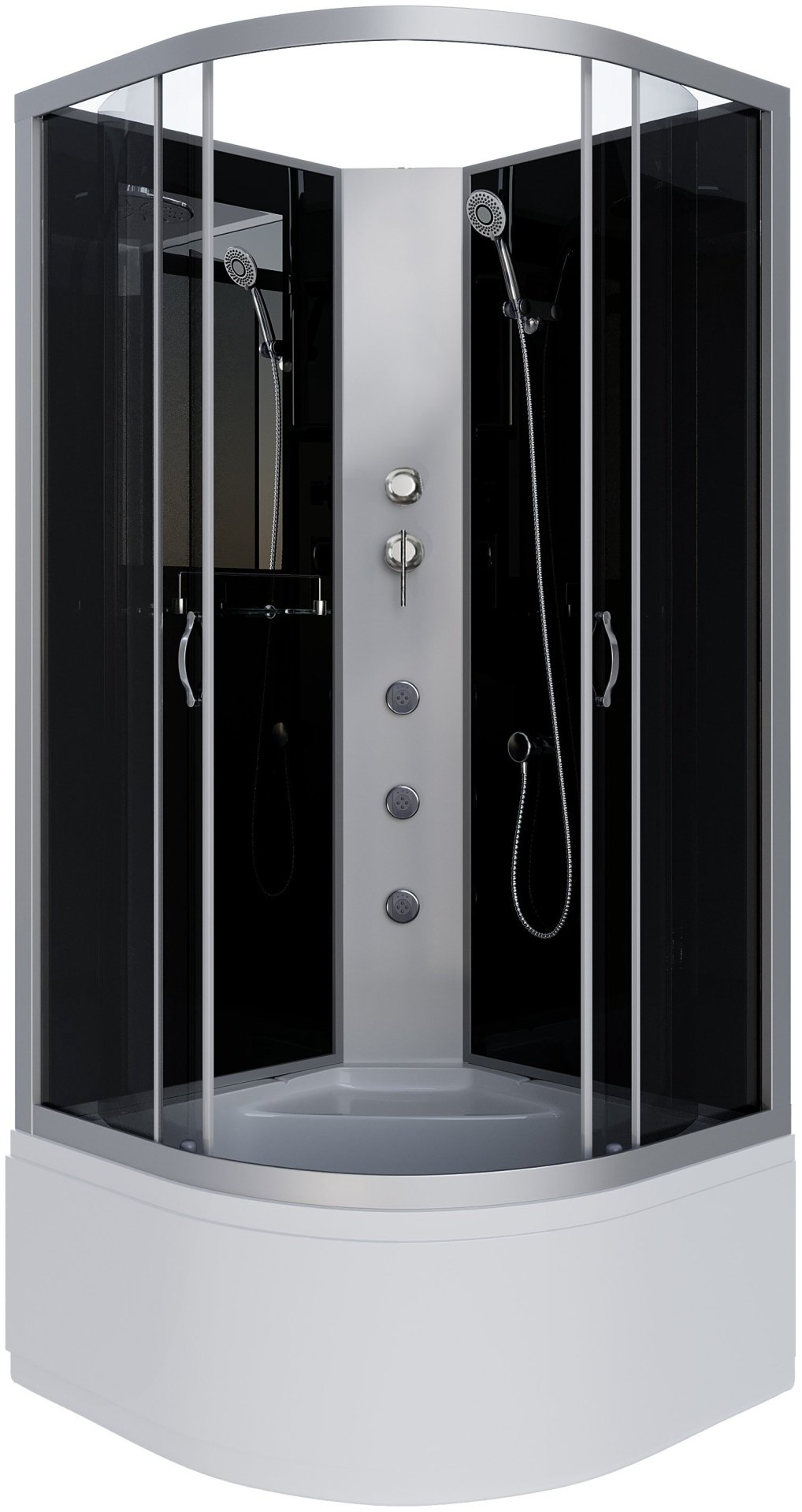 Душевая кабина Niagara NG-2509-14BKG (200 см х 100 см), высокий поддон купить,NaN