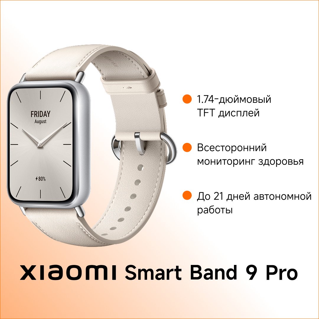 Фитнес-браслет Xiaomi Smart Band 9 Pro серый